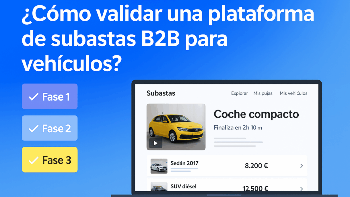 Validacion de subastas B2B para vehiculos