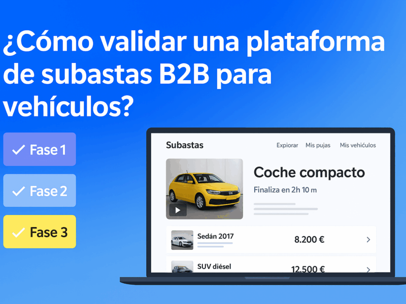 Validacion de subastas B2B para vehiculos